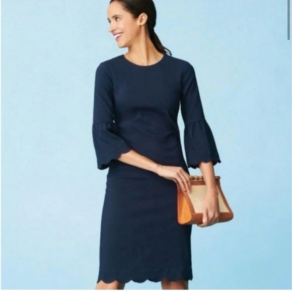J. McLaughlin Dresses & Skirts - J.McLaughlin Elle navy 3/4 sleeve dress